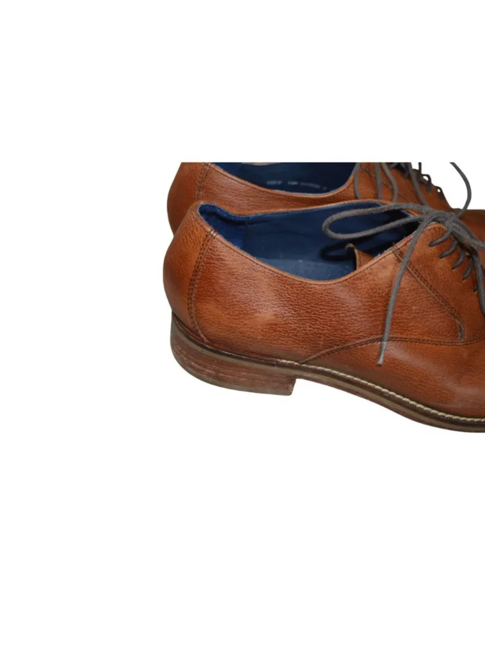 Cole Haan Plain Toe Derby Shoes Men Size 9.5 Nike Air Technology Soles Gentleman